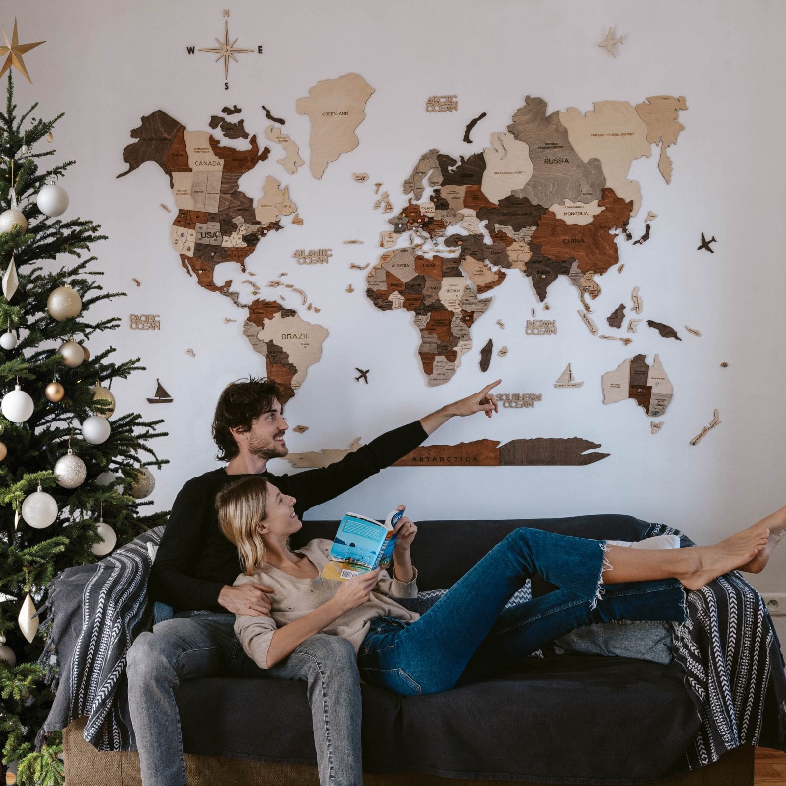 Home Christmas Decor Multicolor