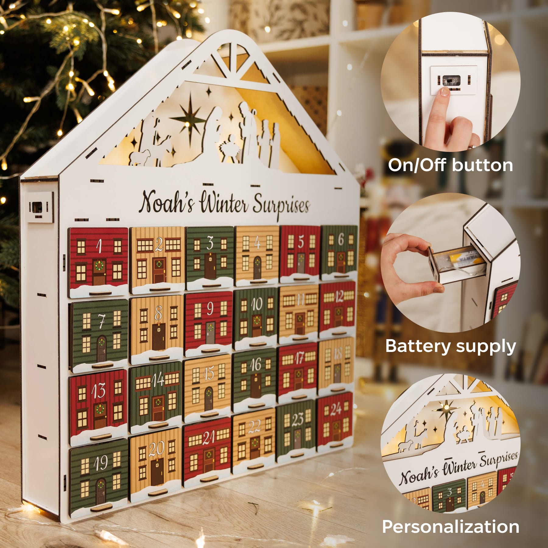 Christmas Advent Calendar - Colored