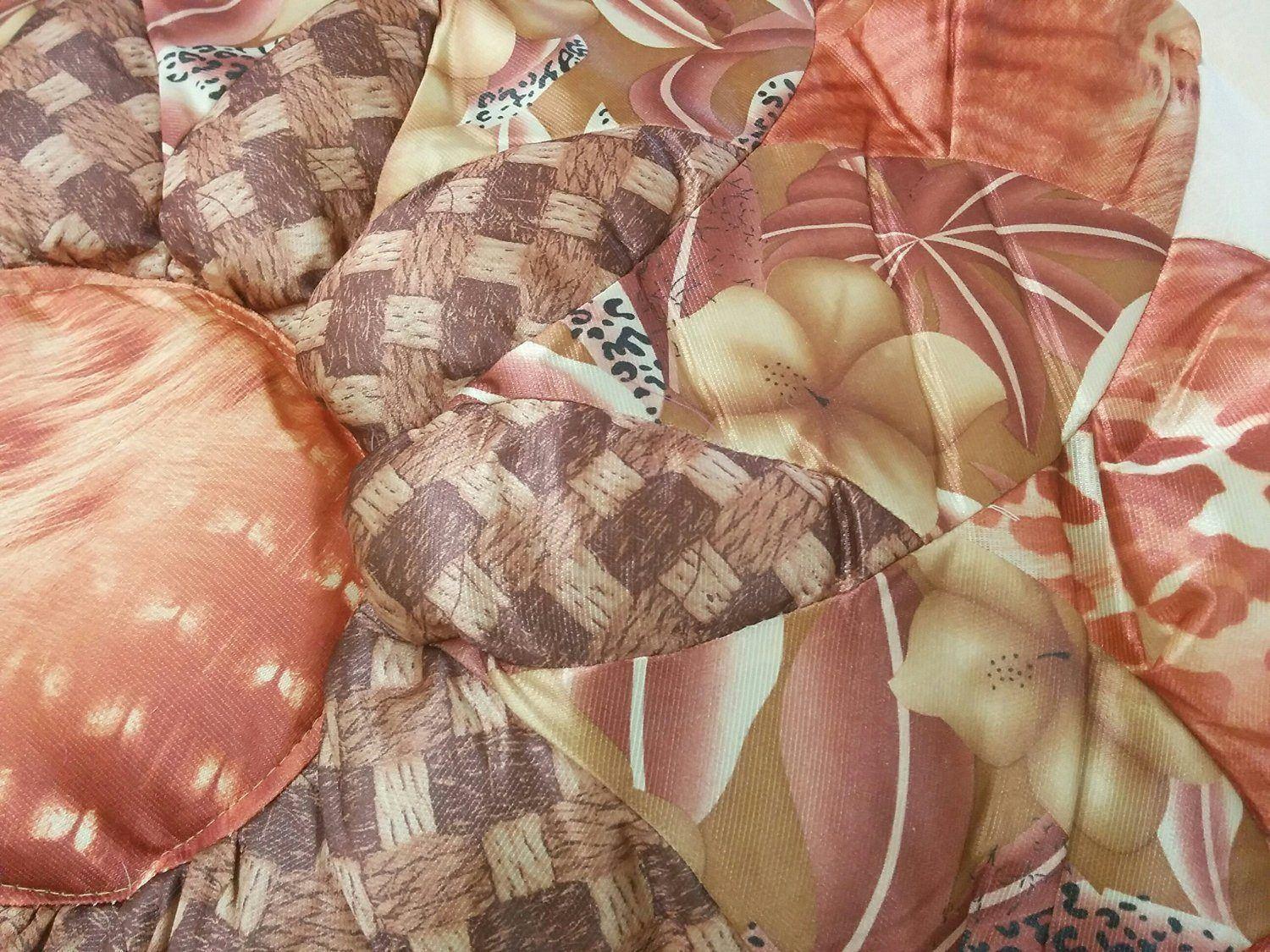 Autumn Leaves Warm Bronze Bedspread Comforter Set