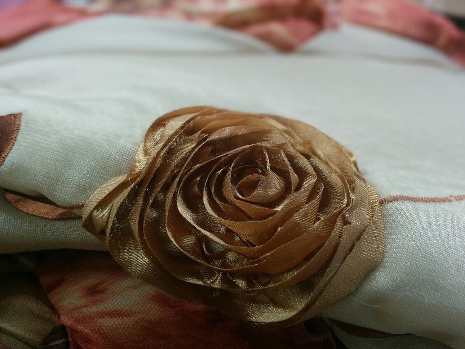 Autumn Leaves Warm Bronze Bedspread Comforter Set