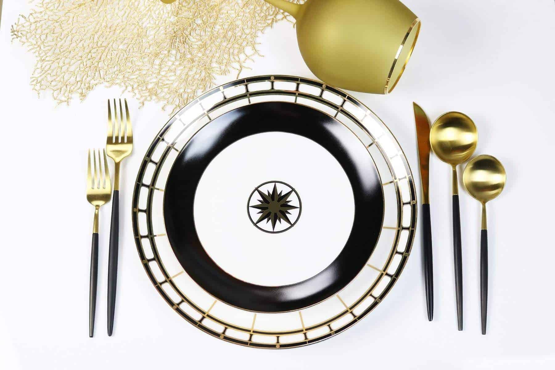 Gold Izmir Dinner Plate - Set of 4
