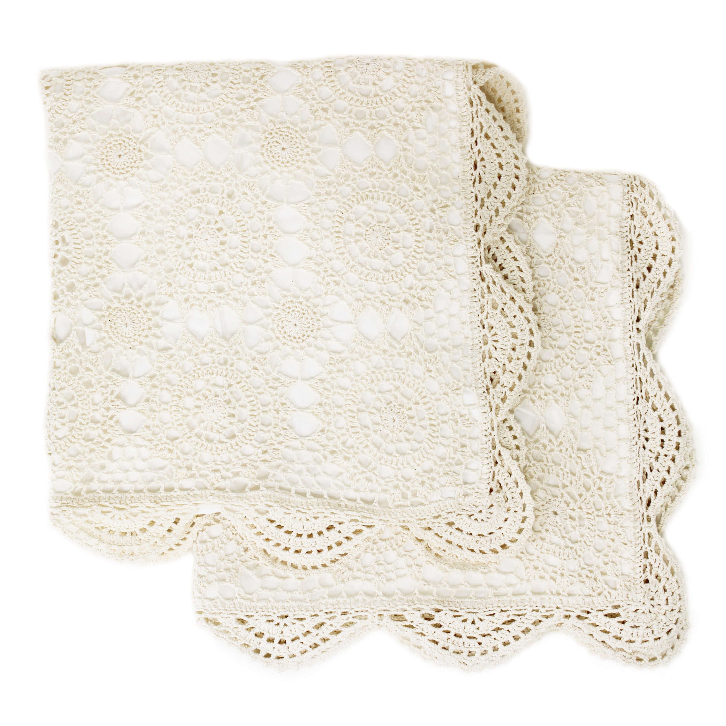 Crochet Cotton Pillow Sham Pairs