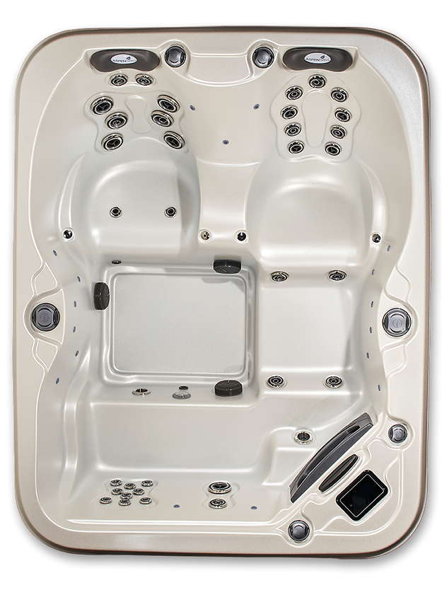 Quattro Hot Tub 4-Person Spa with Lounger & Captain’s Chair