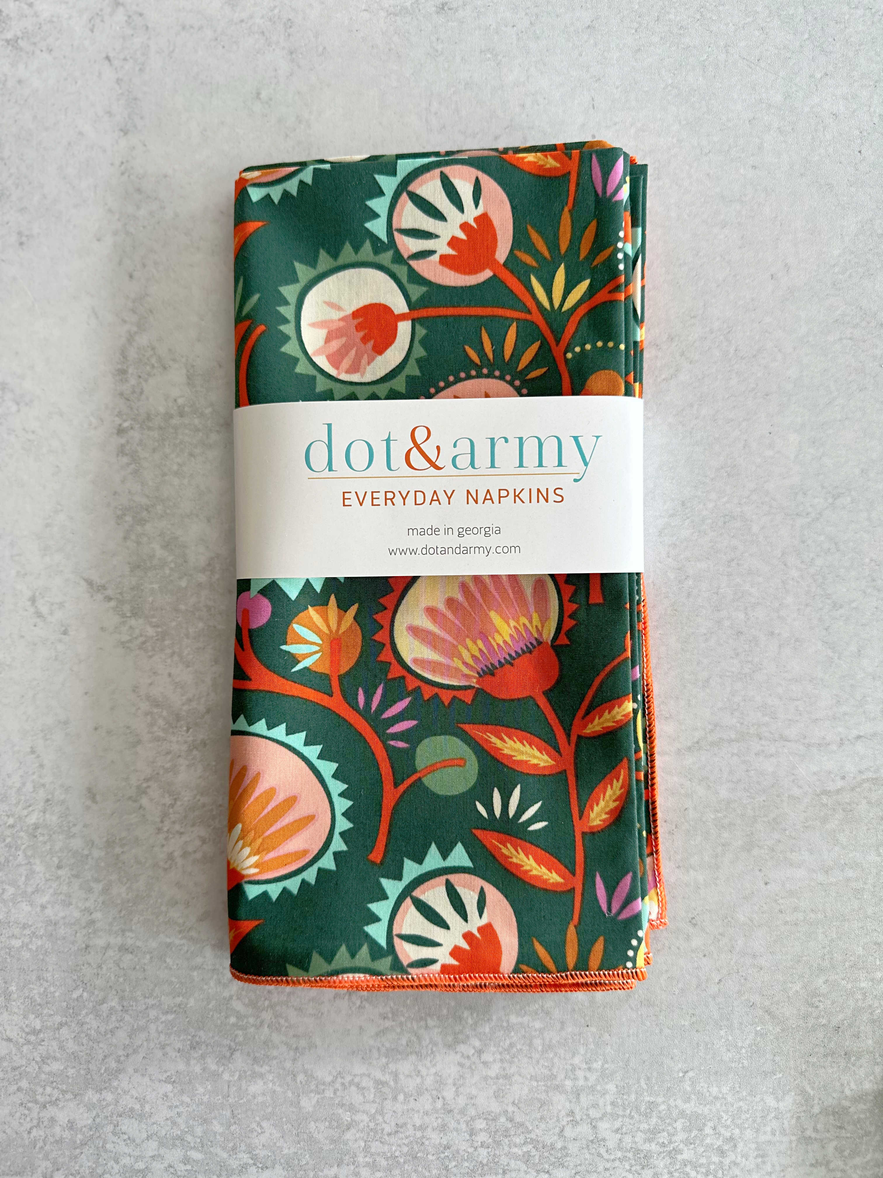 Desert Bloom Cloth Napkins, Set of 4
