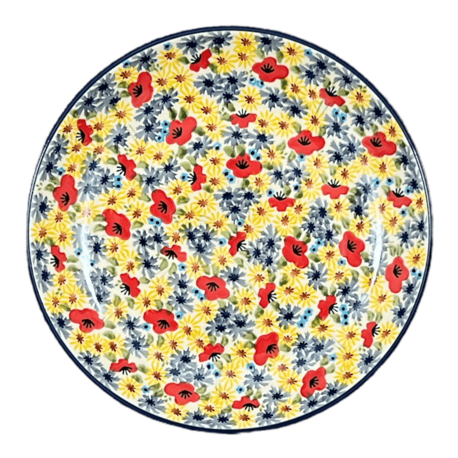 Plate, Round, Dinner, 10" in "Sunlit Blossoms" by Manufaktura | T132S-AS62 by The Polish Pottery Outlet