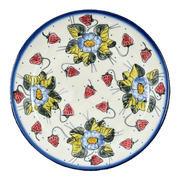 Plate, Round, Dinner, 10.25" Plate, WR (WR5C) in "Strawberries & Blossoms" by W.R. Ceramika | WR5C-WR2 by The Polish Pottery Outlet