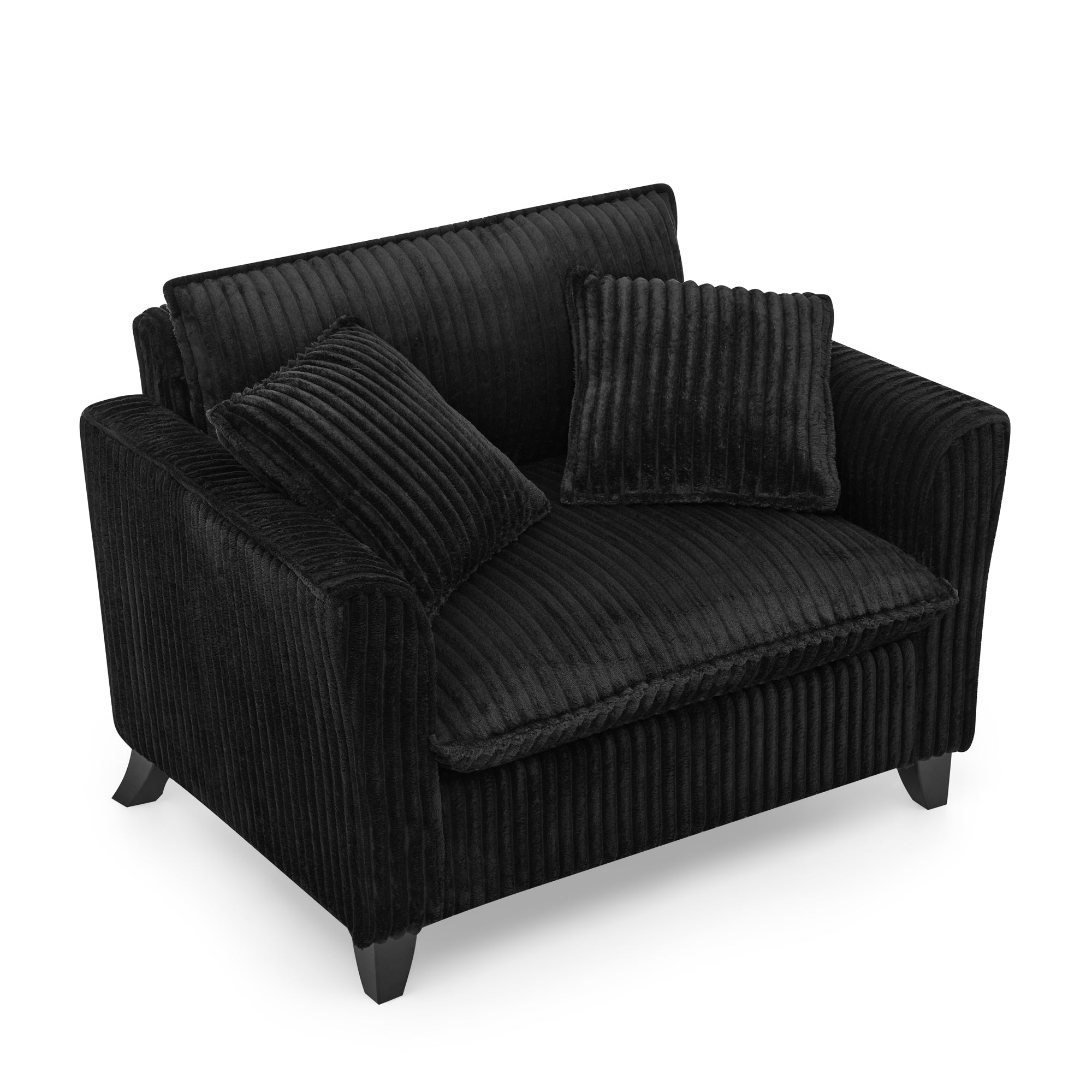 Lazy Sofa Chair with a Backrest - Black