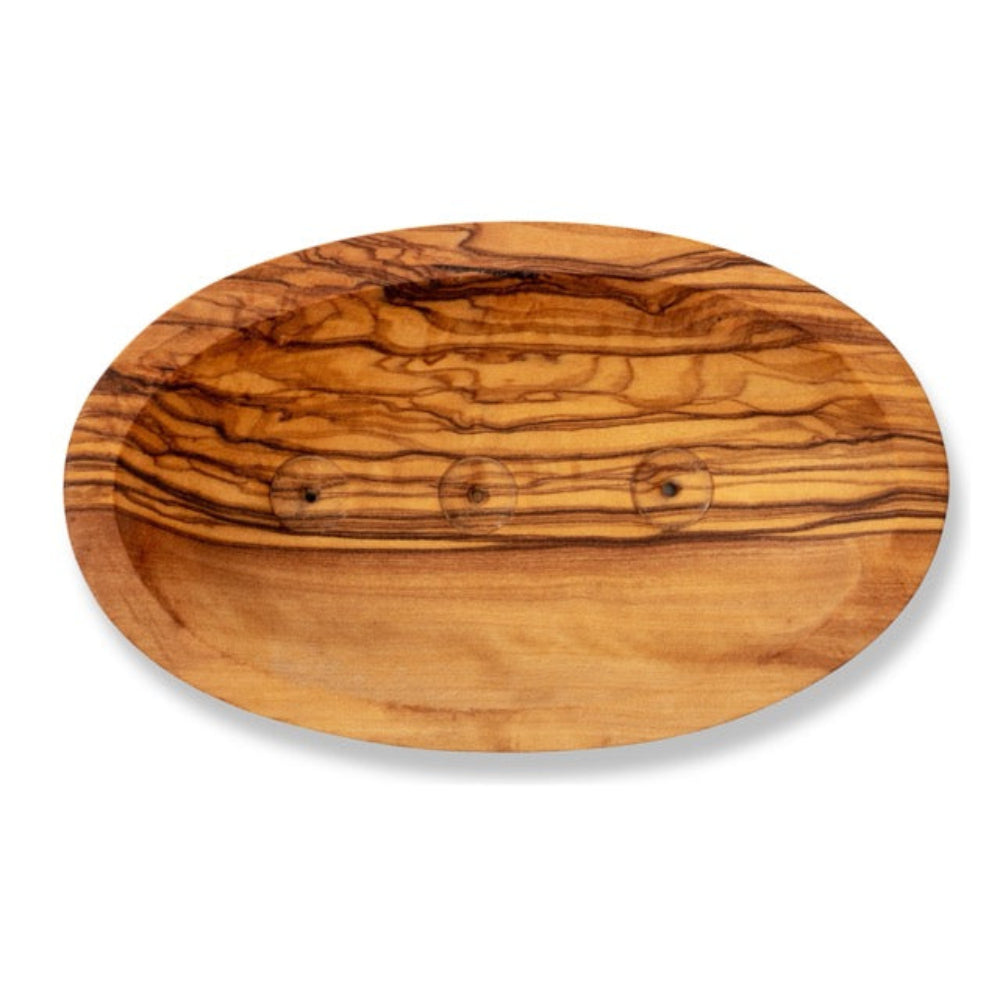 Olive Wood Boat Shape Soap Dish