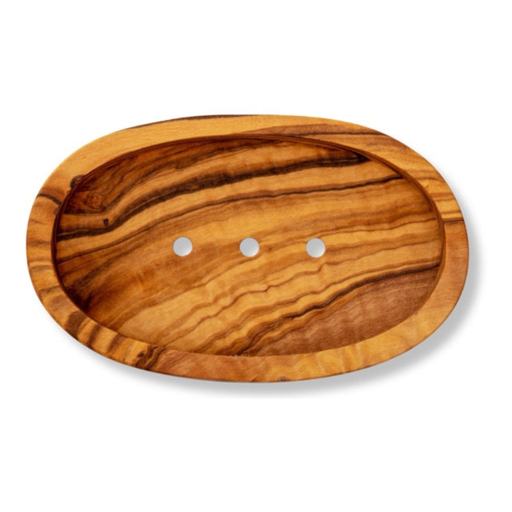 Olive Wood Oval Soap Dish