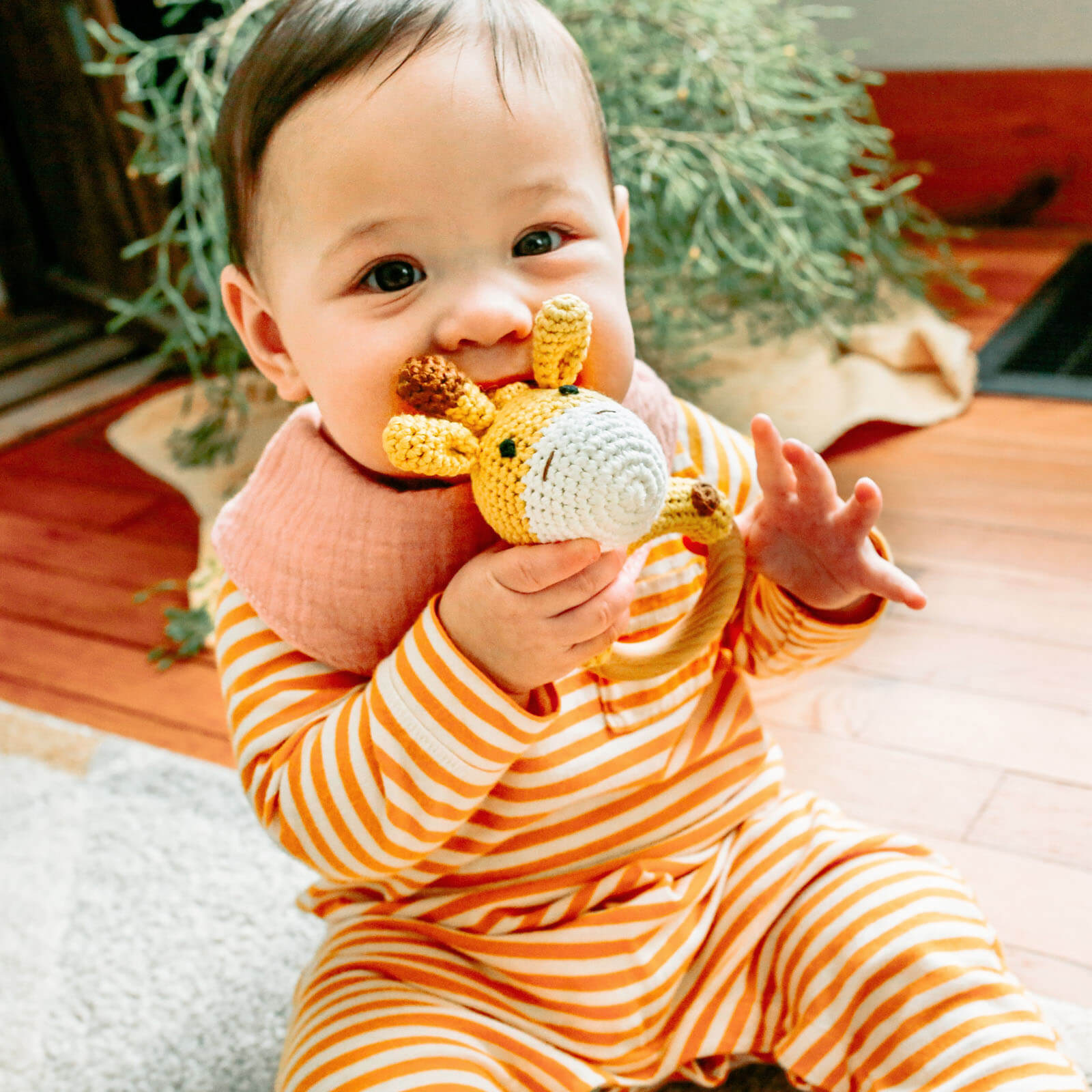 Animal Wooden Rattle Teether by embé®