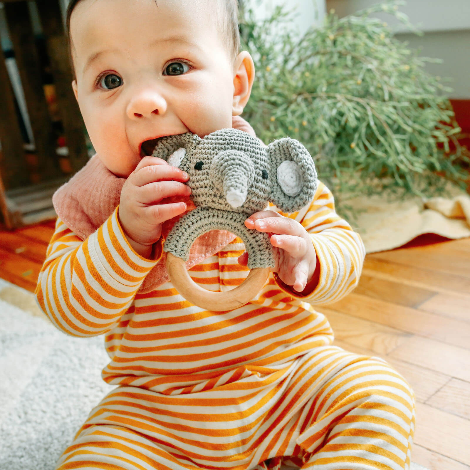 Animal Wooden Rattle Teether by embé®