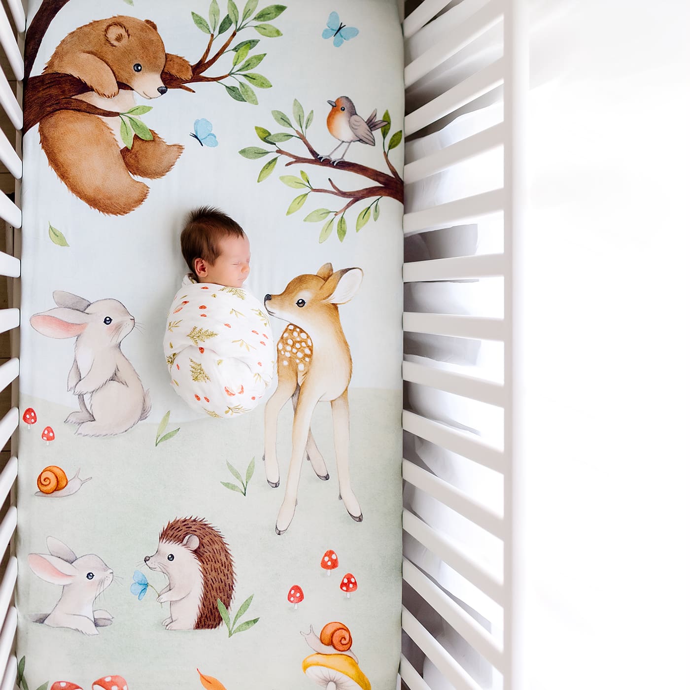 Enchanted Forest Bamboo Swaddle
