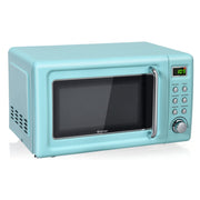 700W Retro Countertop Microwave with 5 Power Levels & Auto Cook