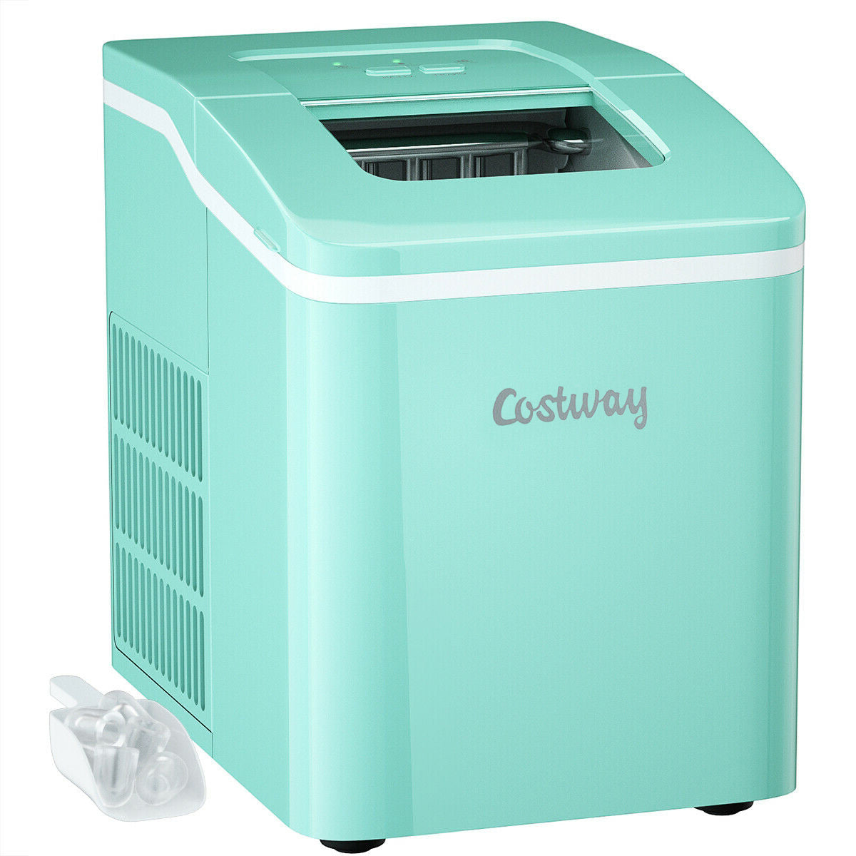 Portable Countertop Ice Maker Machine with Scoop-Green