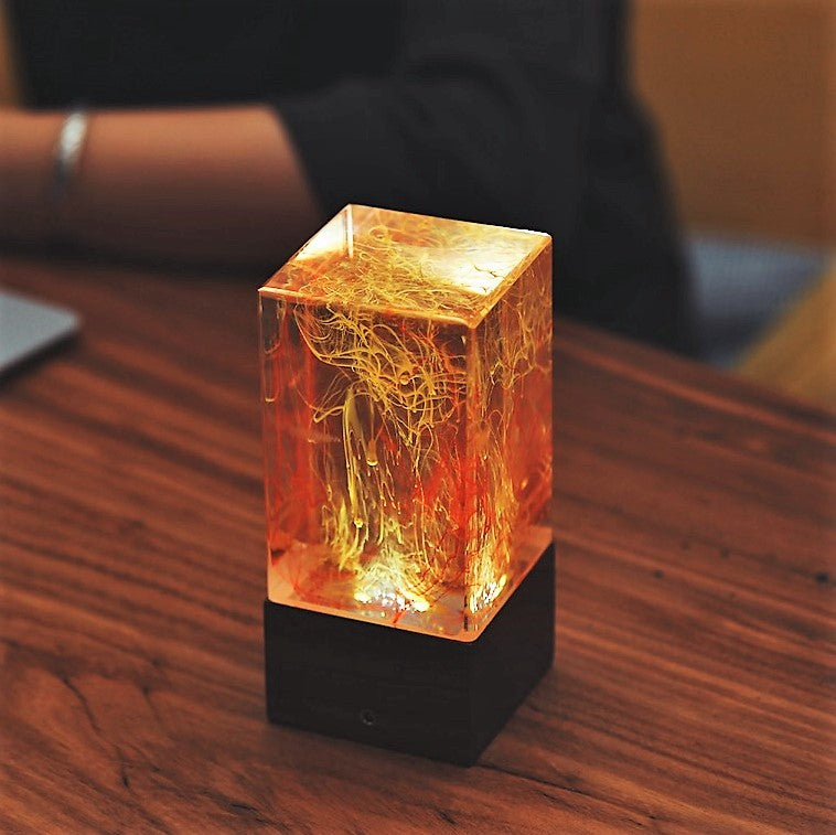 resin table decor art lamps