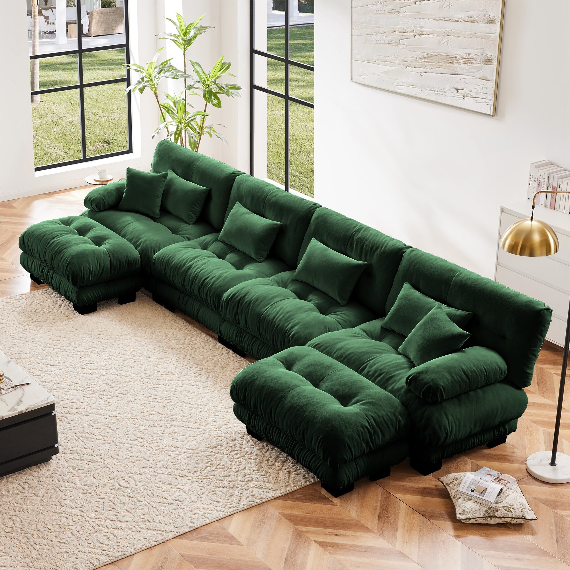 Free Combination Modular Sectional 4 Seater Sofa