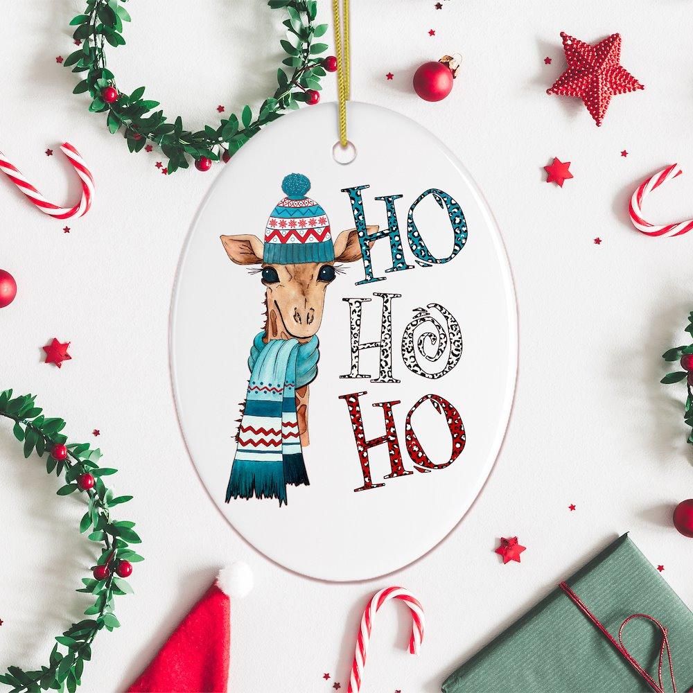 Giraffe Christmas Ornament Ornament OrnamentallyYou 