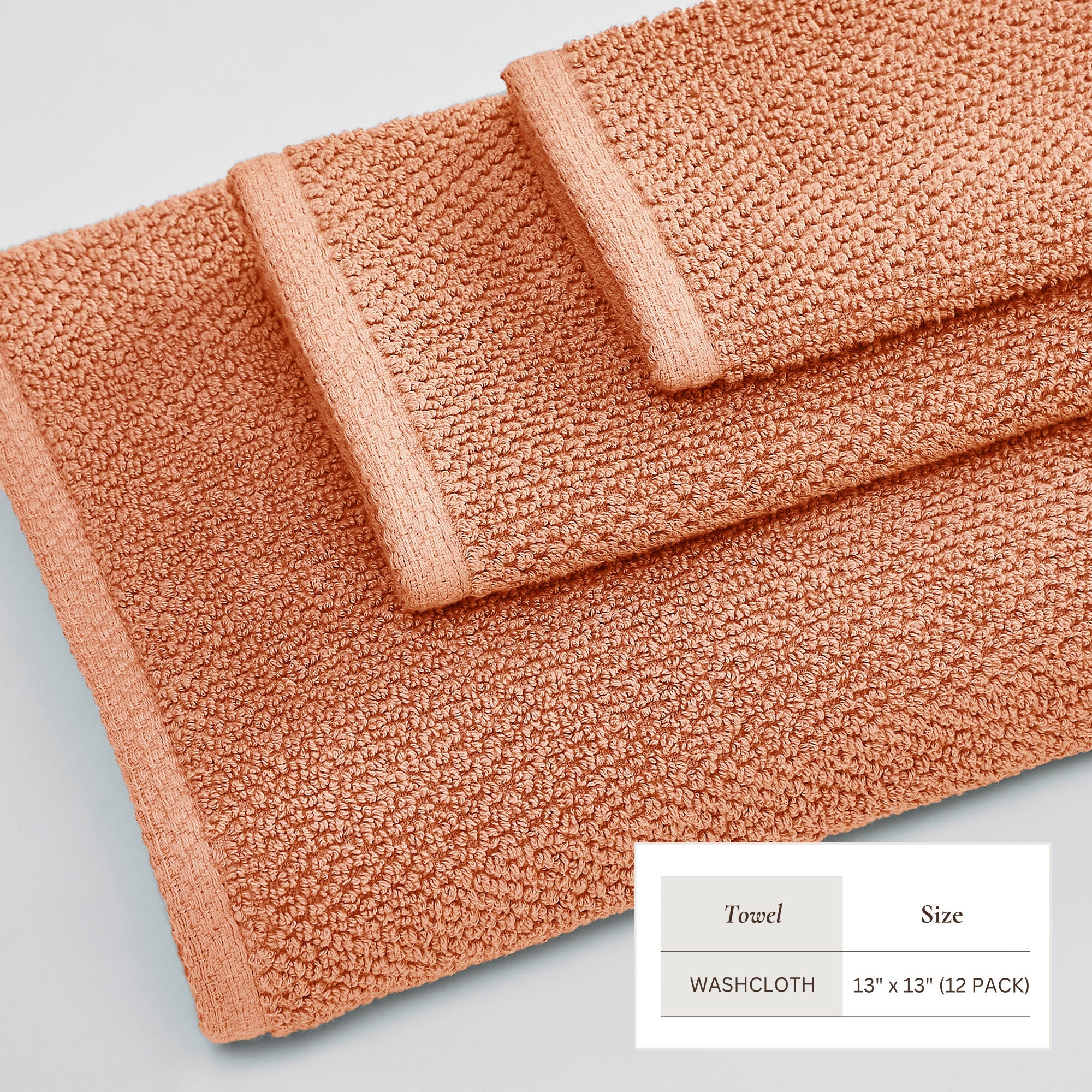 Cotton Textured Bath Towel Set - Acacia Collection