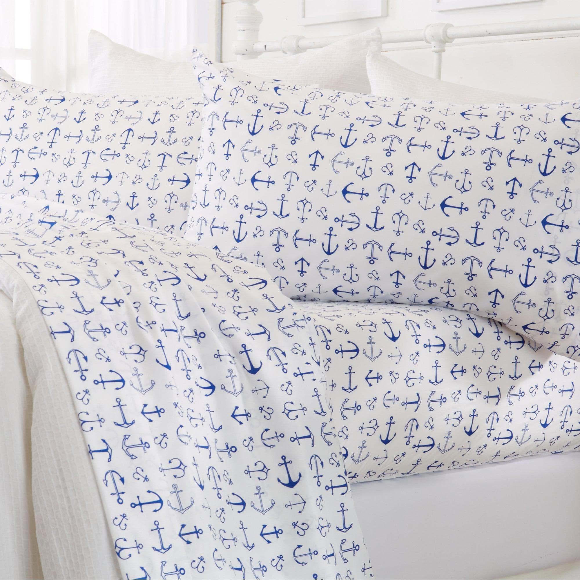 4-Piece Coastal Microfiber Sheet - Newport Collection