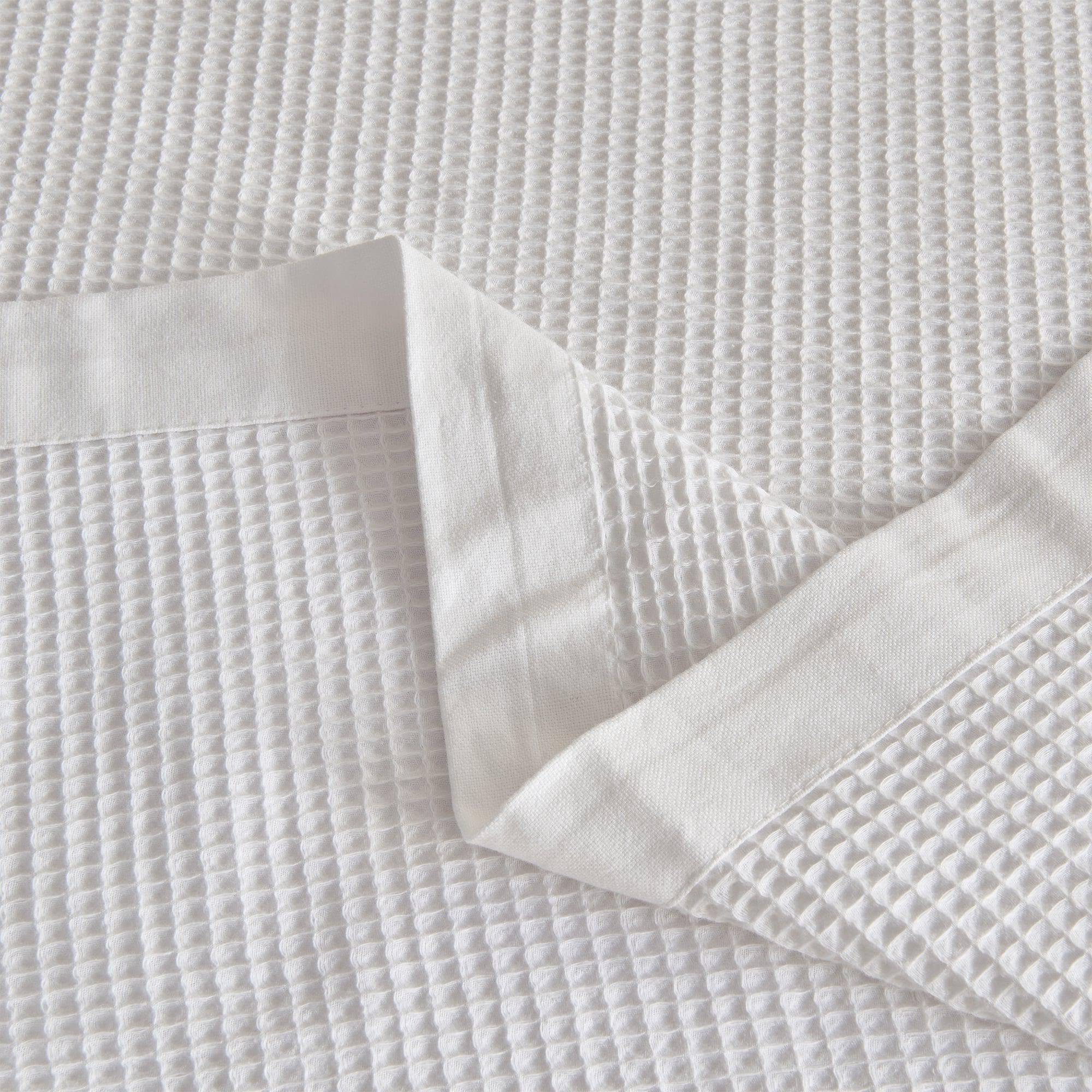 100% Cotton Small Waffle Weave Blanket - Hazel Collection