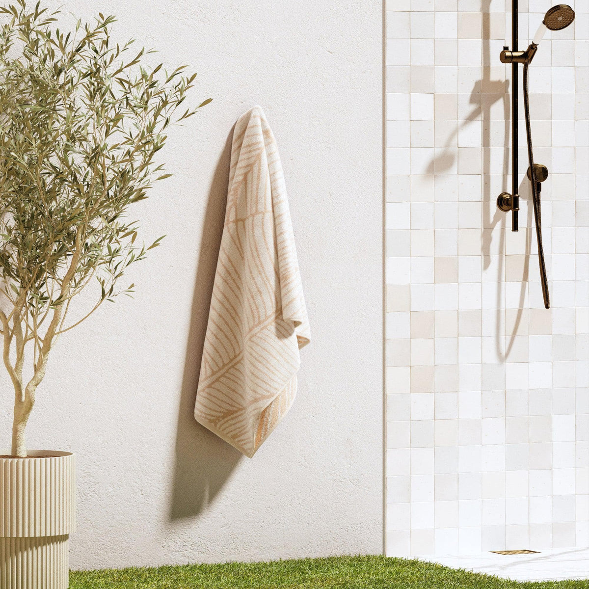 Oversized Retro Printed Beach Towel - St. Barts Collection