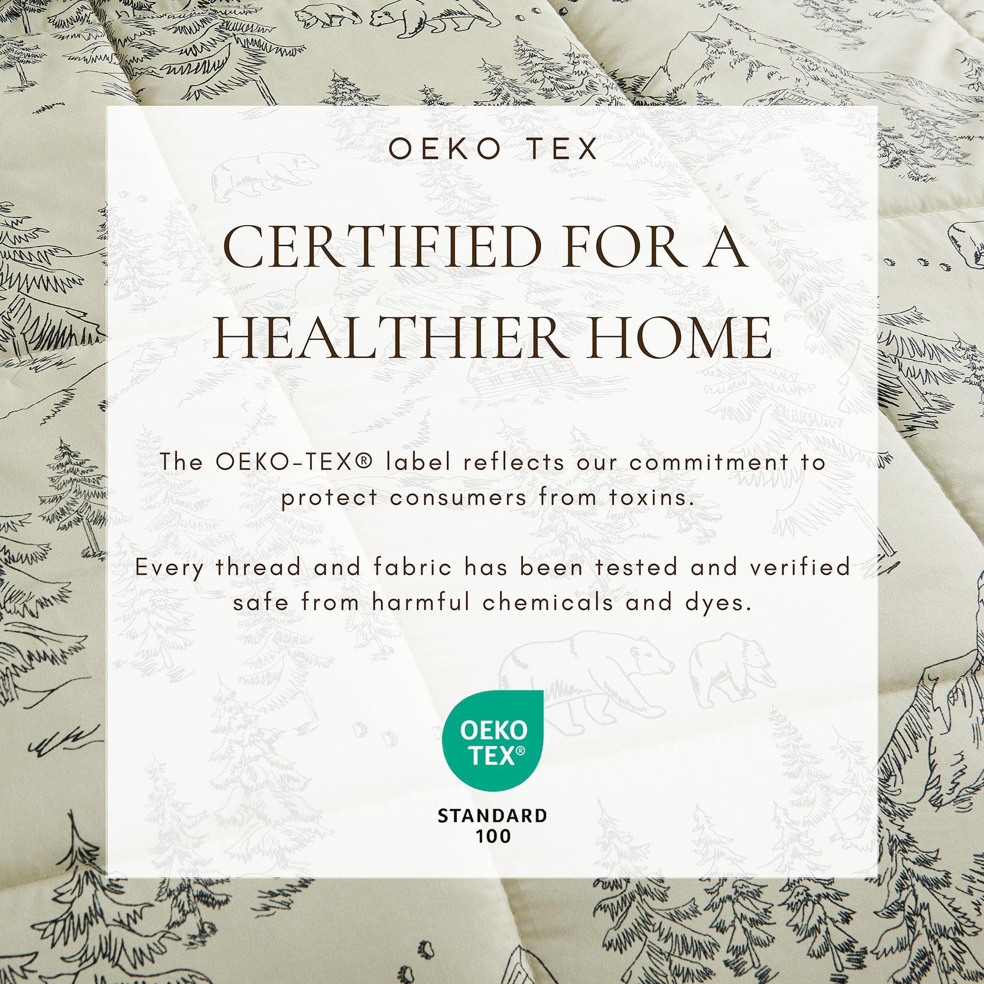 Reversible Christmas Comforter and Sham Set - Holiday / Lodge Odette Collection