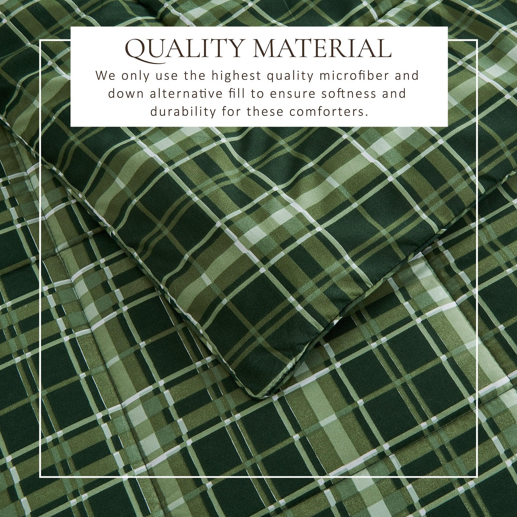 Reversible Christmas Comforter and Sham Set - Holiday / Lodge Odette Collection