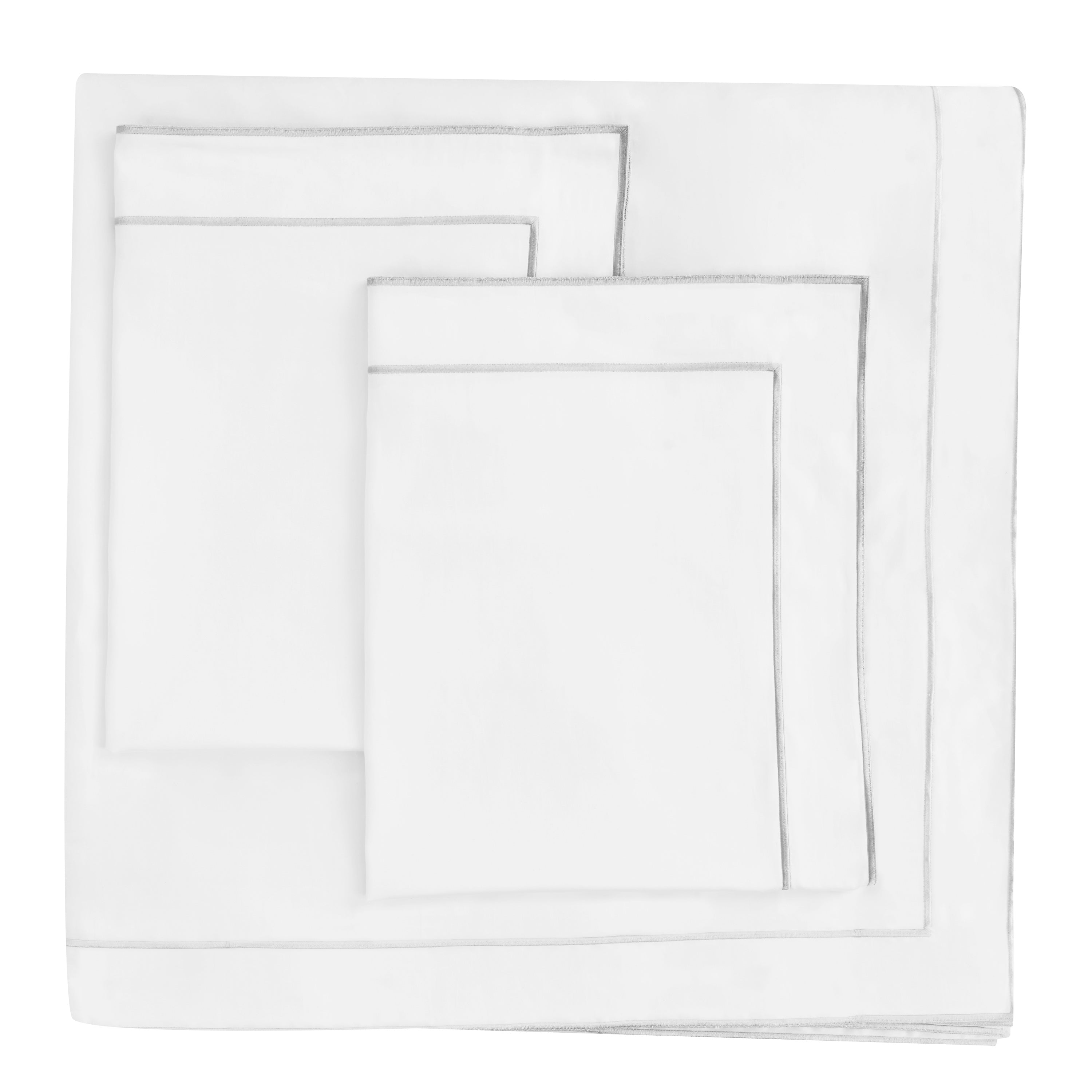 Framed Sateen Embroidered Cotton Duvet Set