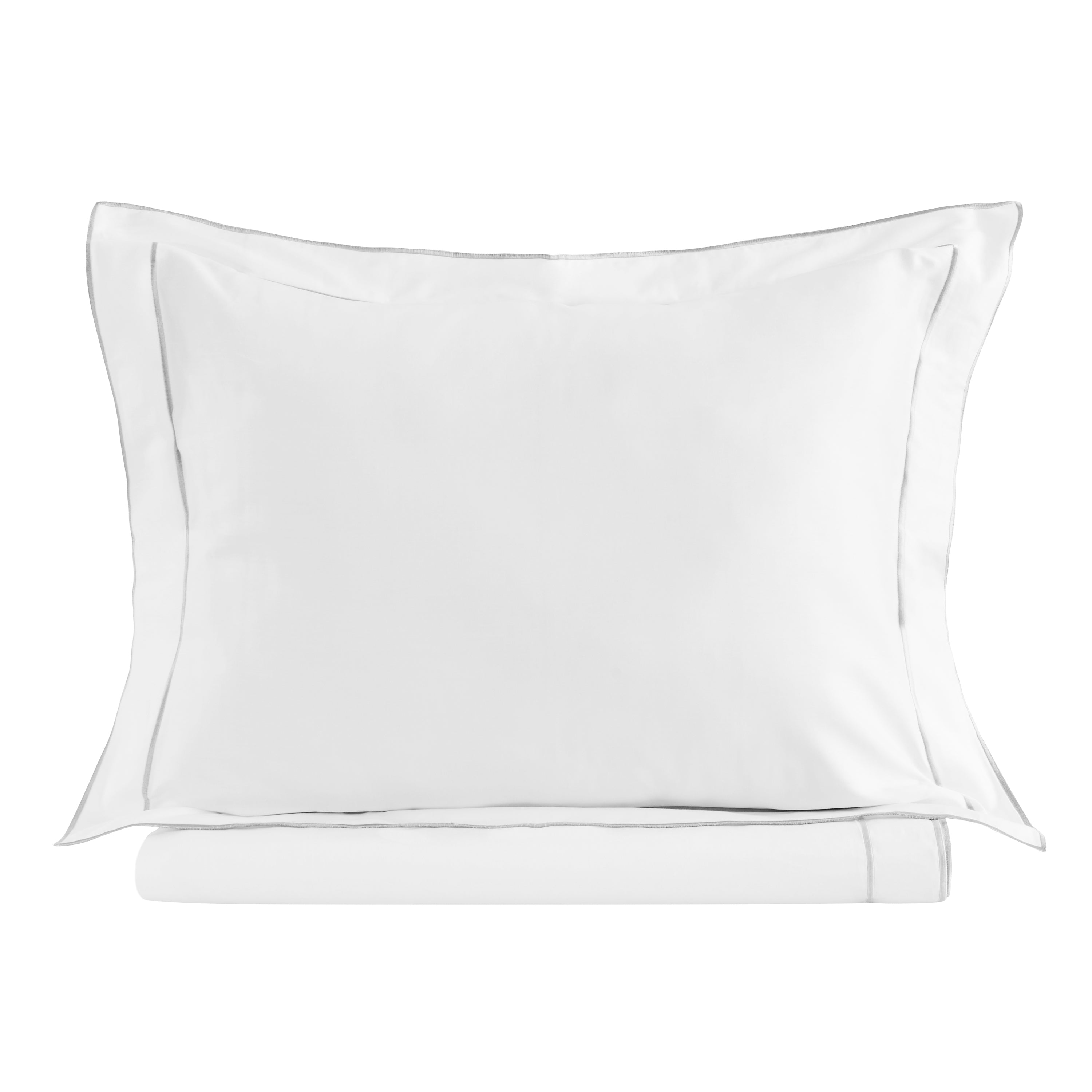 Framed Sateen Embroidered Cotton Duvet Set