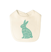 Finn + Emma graphic bib | hippy hoppy