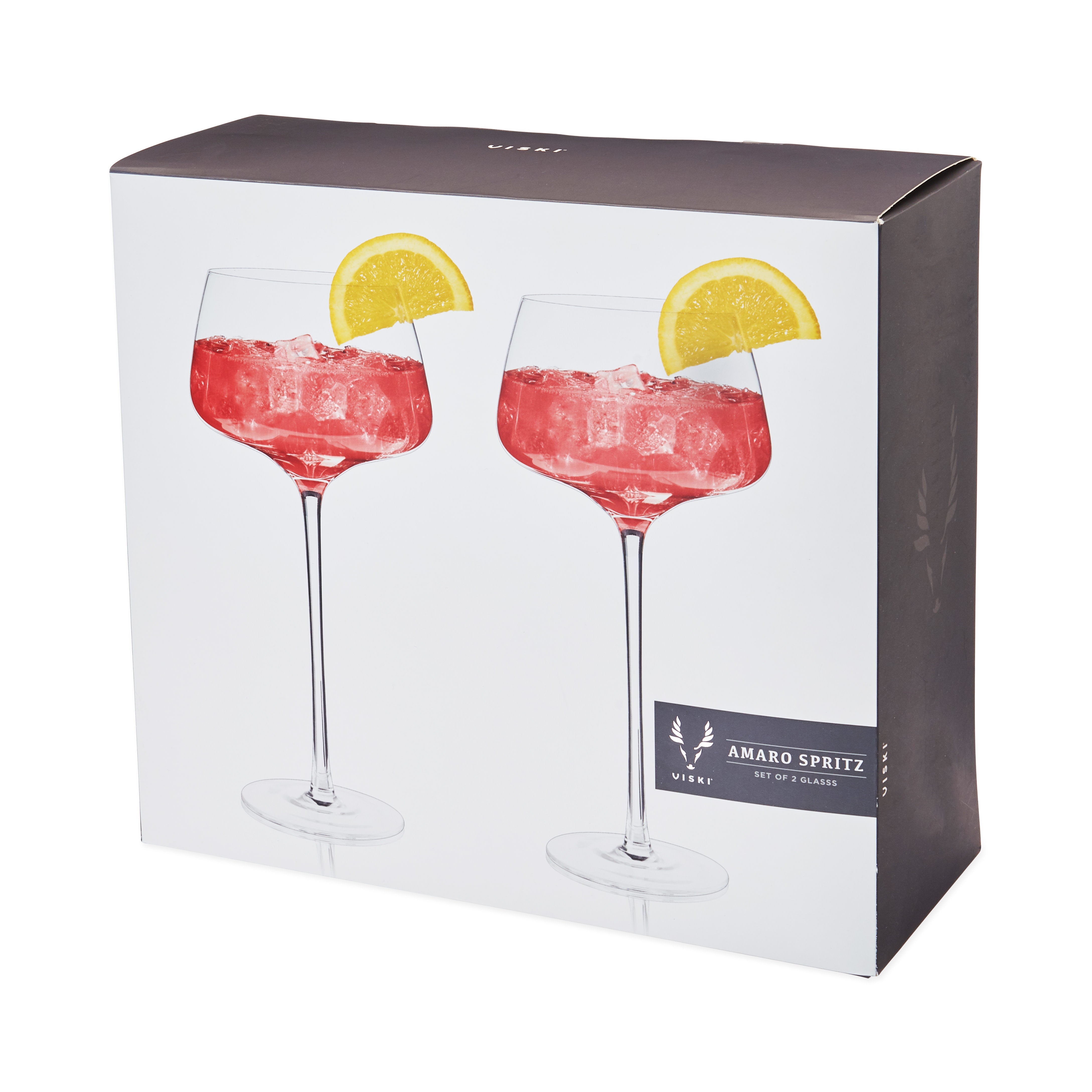 Raye Crystal Angled Amaro Spritz Glasses, Set of 2 - Thumbnail 2