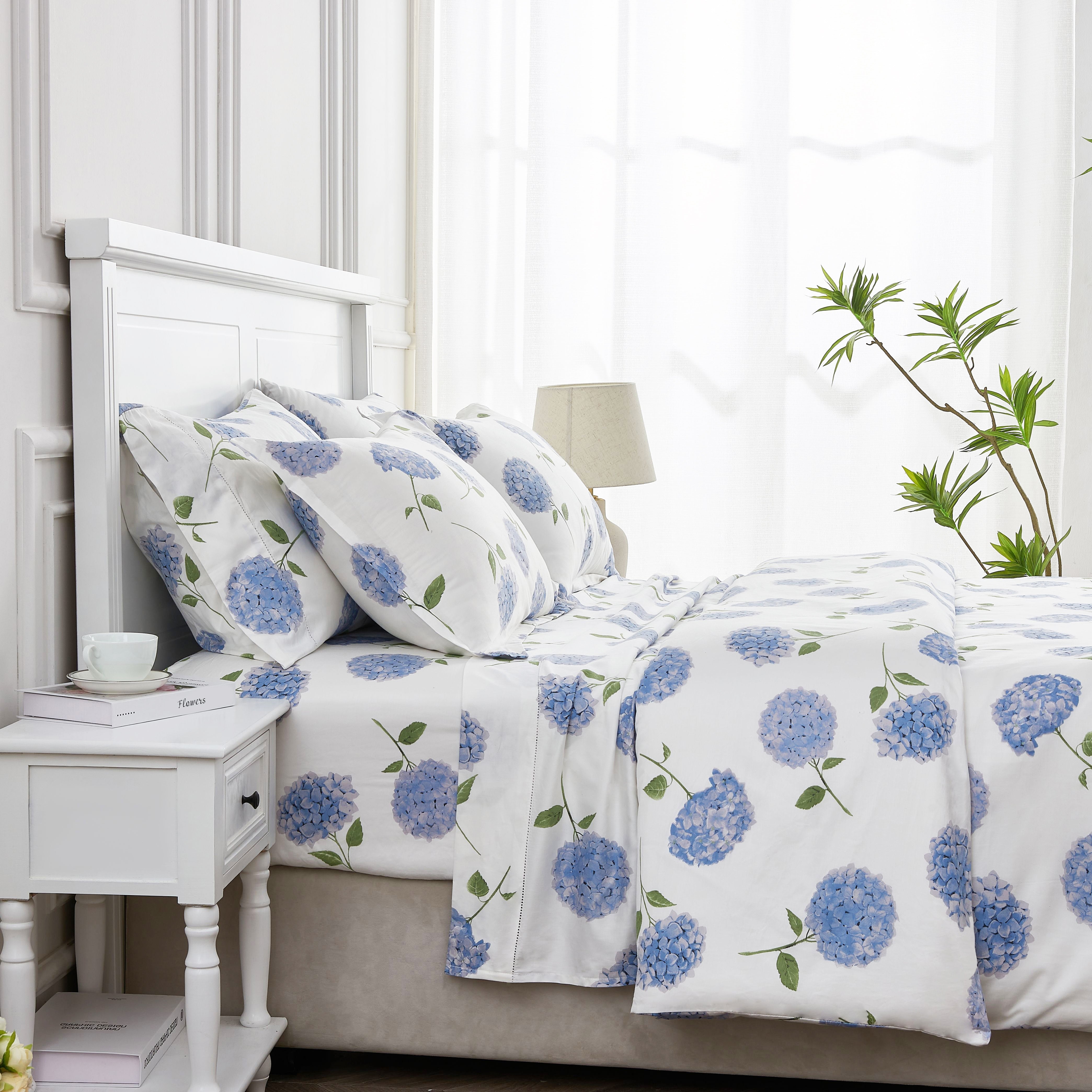 Hydrangea Printed Duvet Set