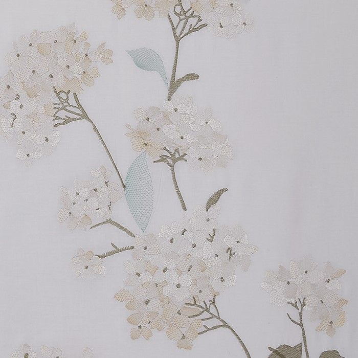 Hydrangea Embroidered Duvet Cover Set