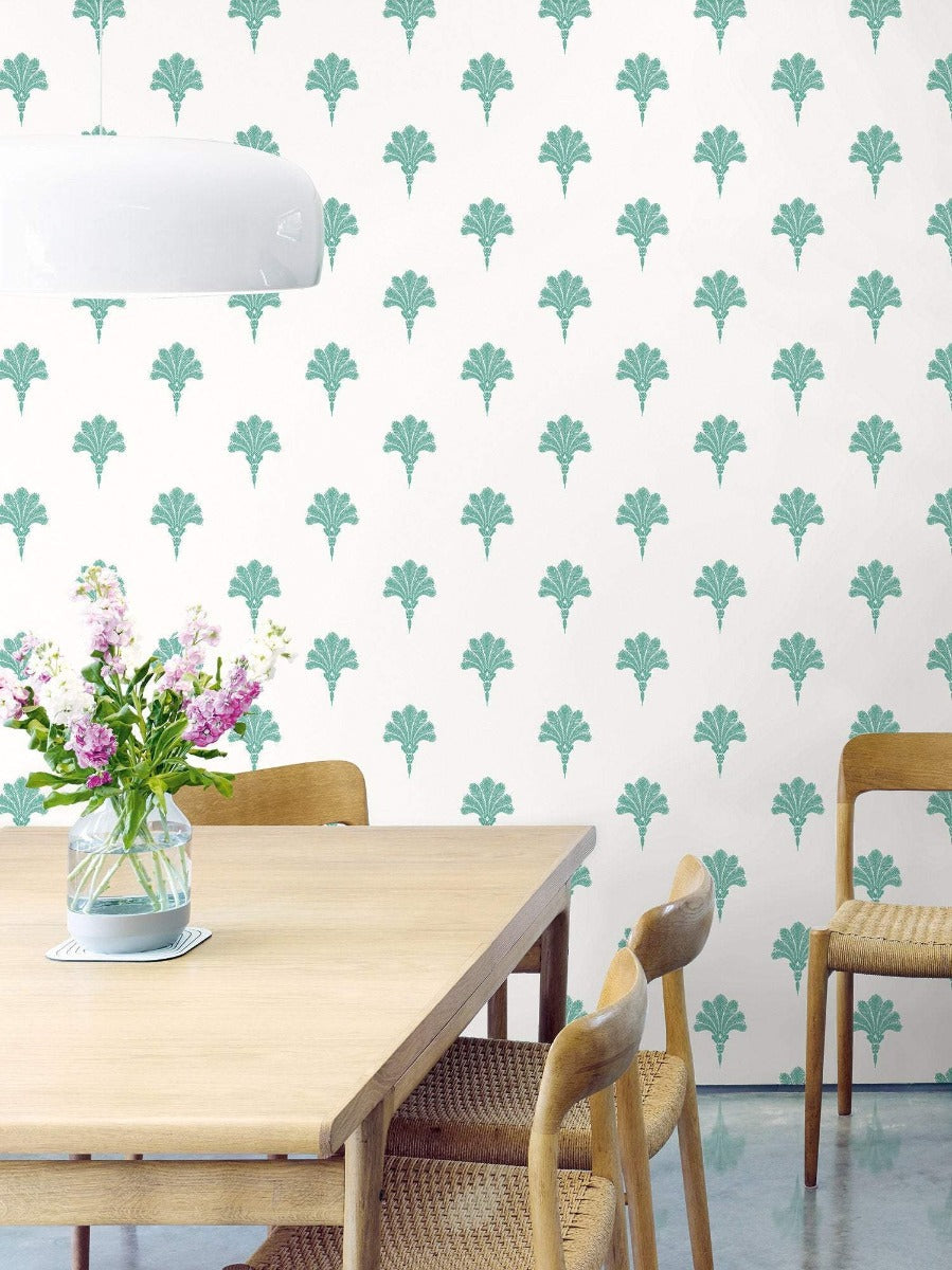 Beach House Summer Fan Unpasted Wallpaper