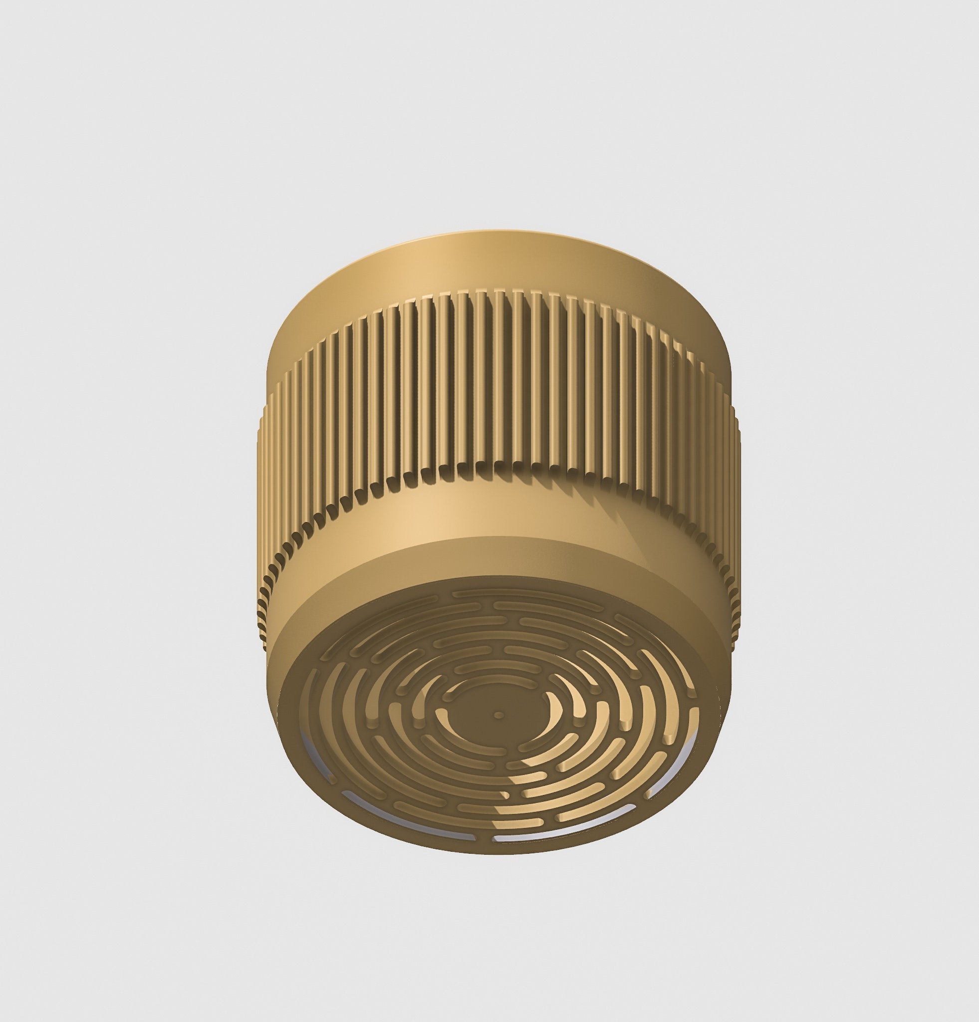 Half Mid-Century Ribbed Planter with Drainage and Saucer