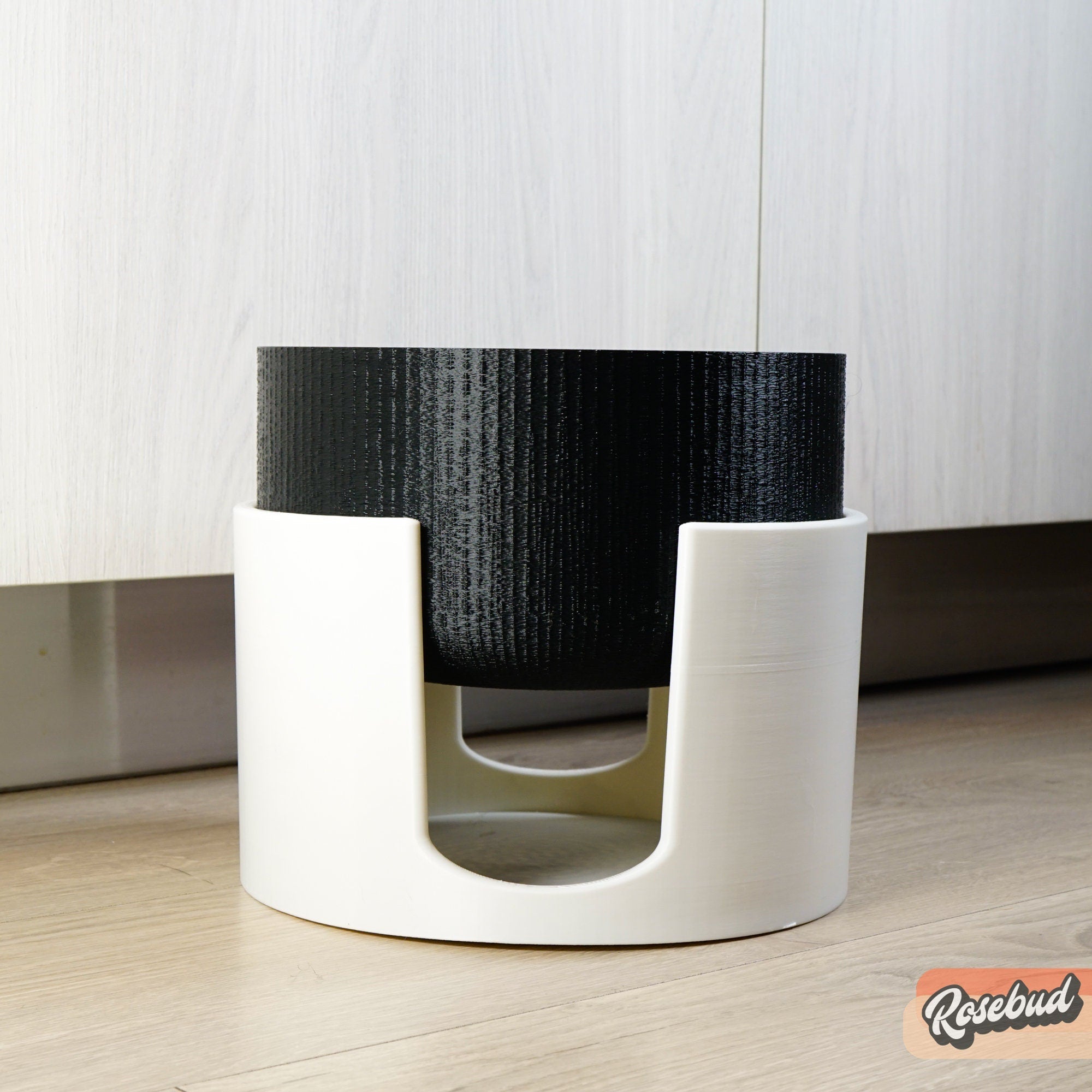 Modern Elevated Planter and Plant Stand Set