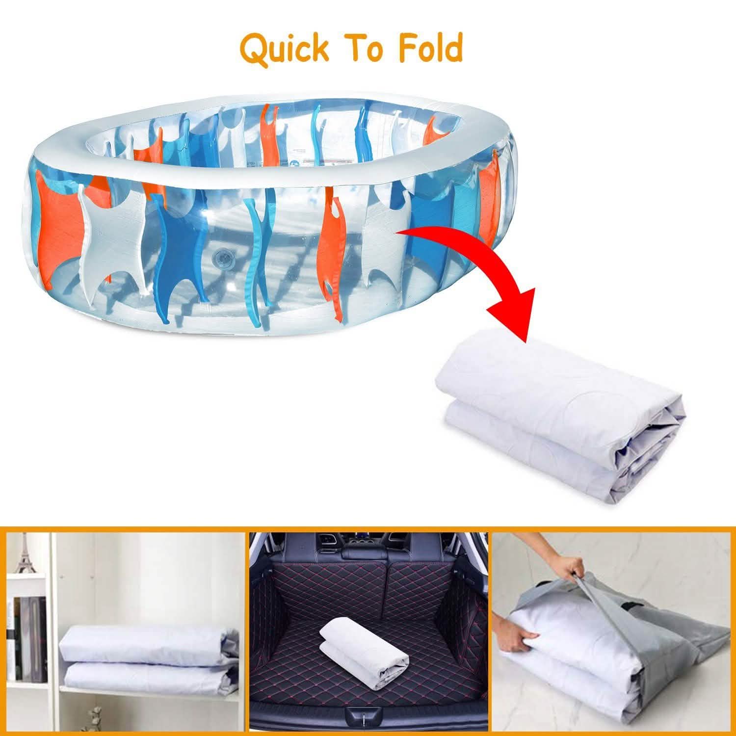 Inflatable Swimming Pool - 90x60x20"