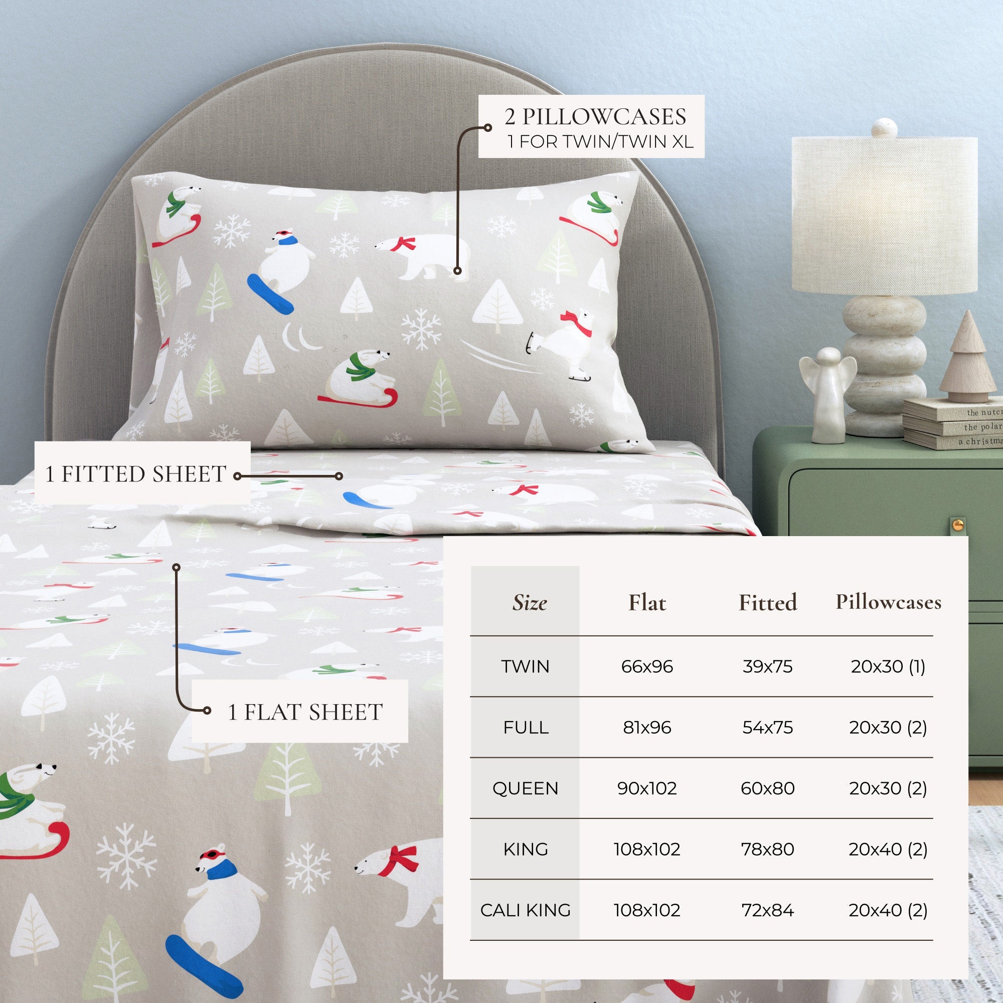 4-Piece Turkish Cotton Flannel Sheet - Stratton Collection