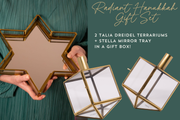 Radiant Hanukkah Candle Holder Gift Set