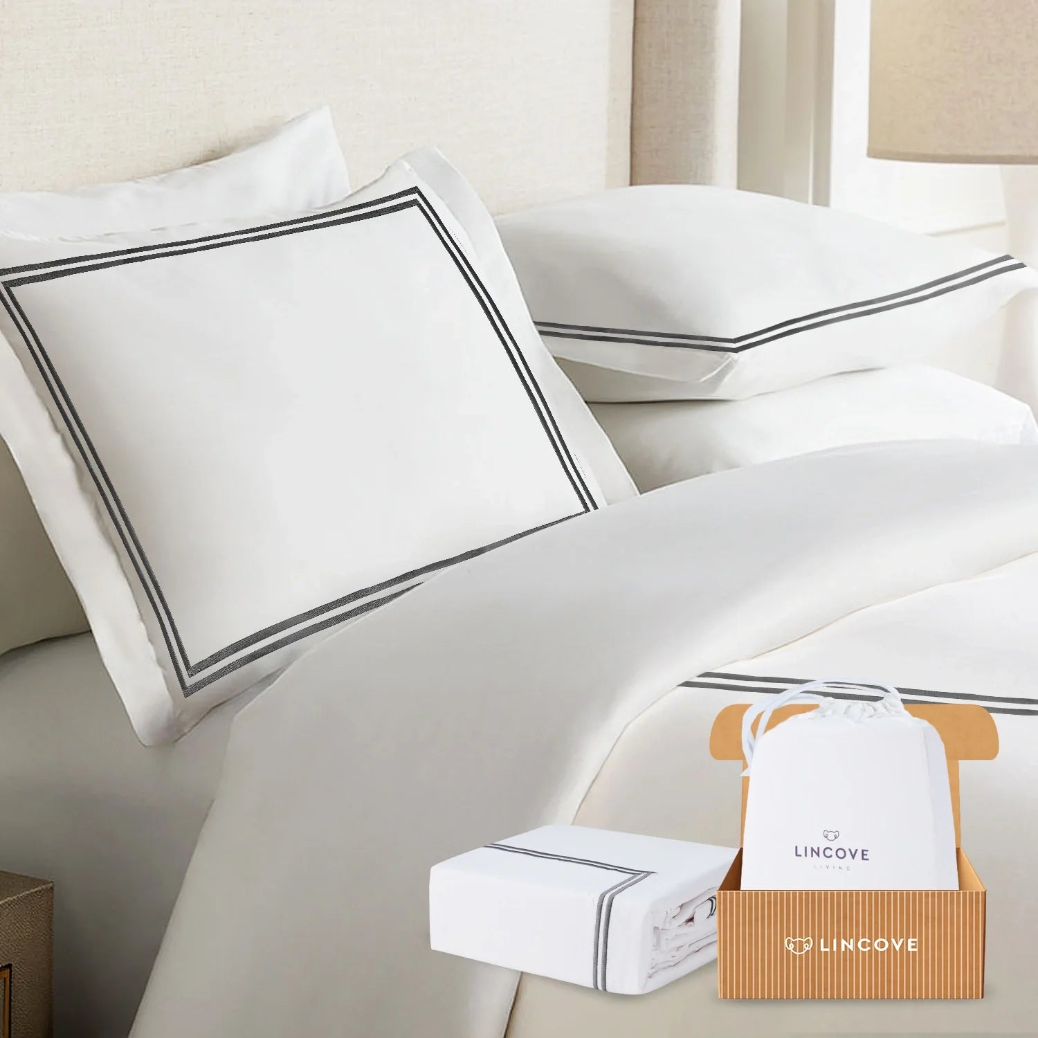 Tropez 100% Cotton Duvet Cover Set