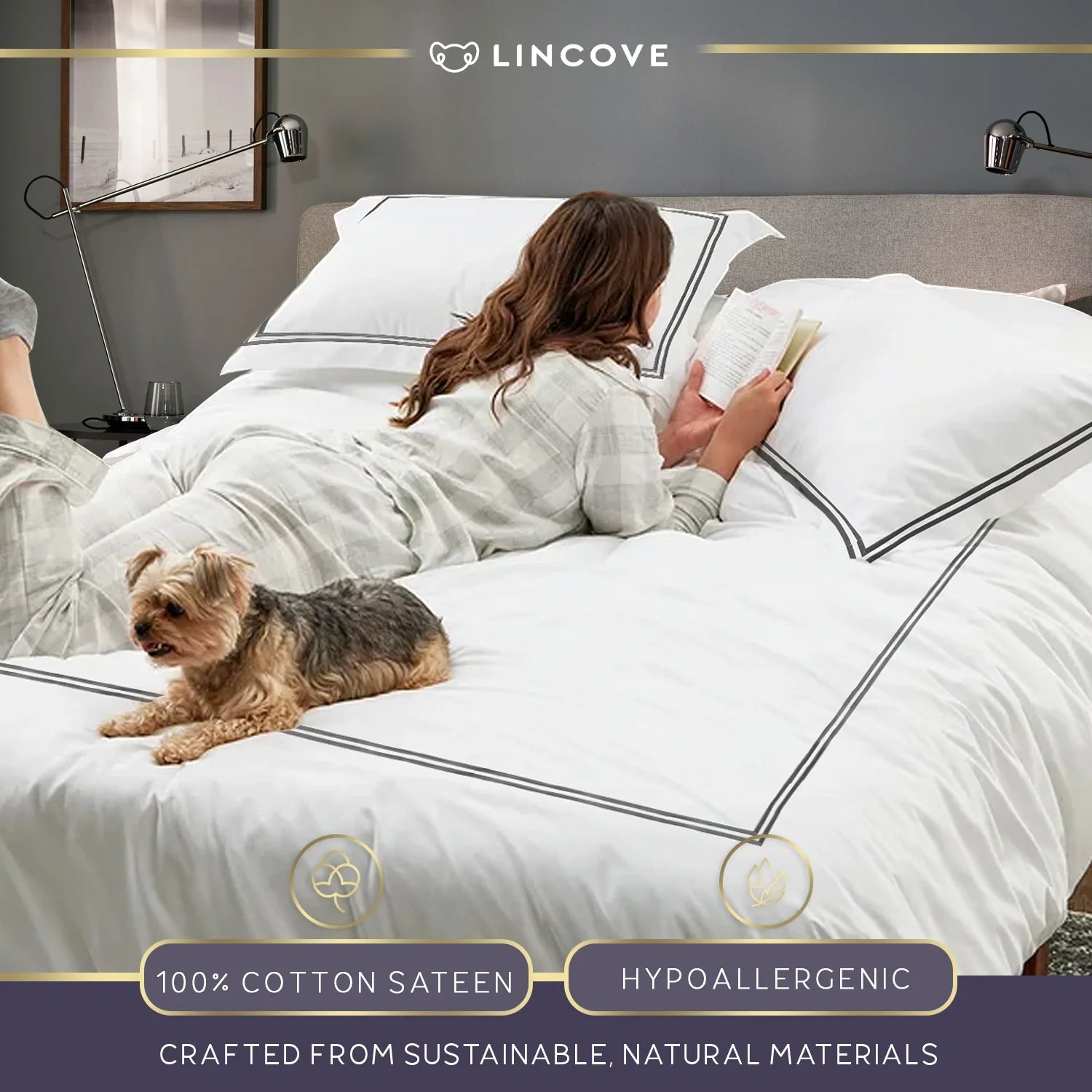 Tropez 100% Cotton Duvet Cover Set