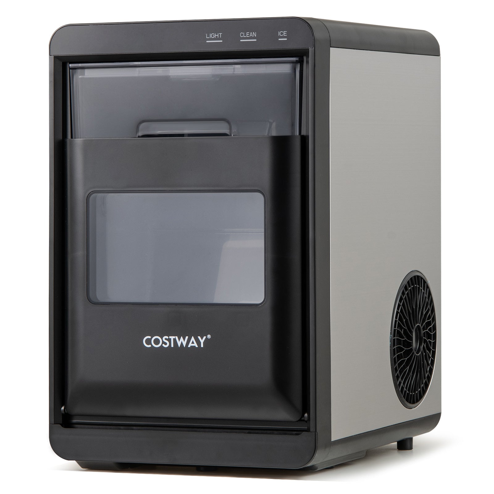 Nugget Ice Maker Countertop with Soft Chewable Pellet-Black