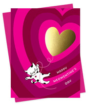 Meowentine Foil-Stamped Valentine's Day Card
