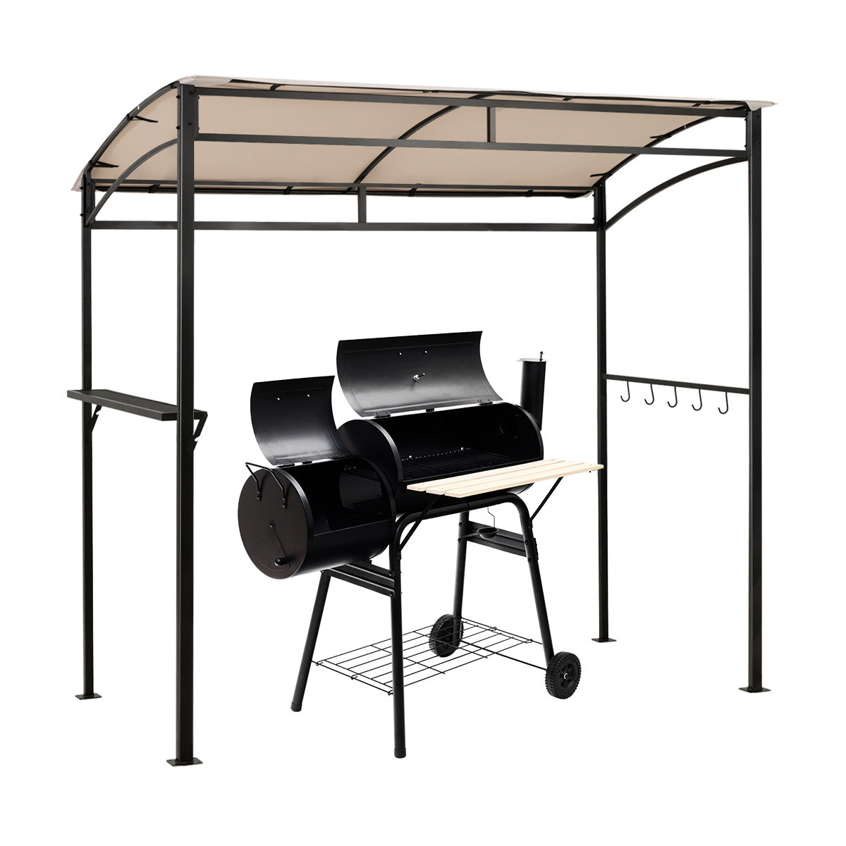 7 x 4.5 Feet Gazebo Outdoor, Patio, Garden, Canopy Shelter - Beige