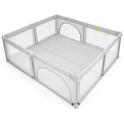 Large Infant Baby Playpen with 50 Ocean Balls-Gray