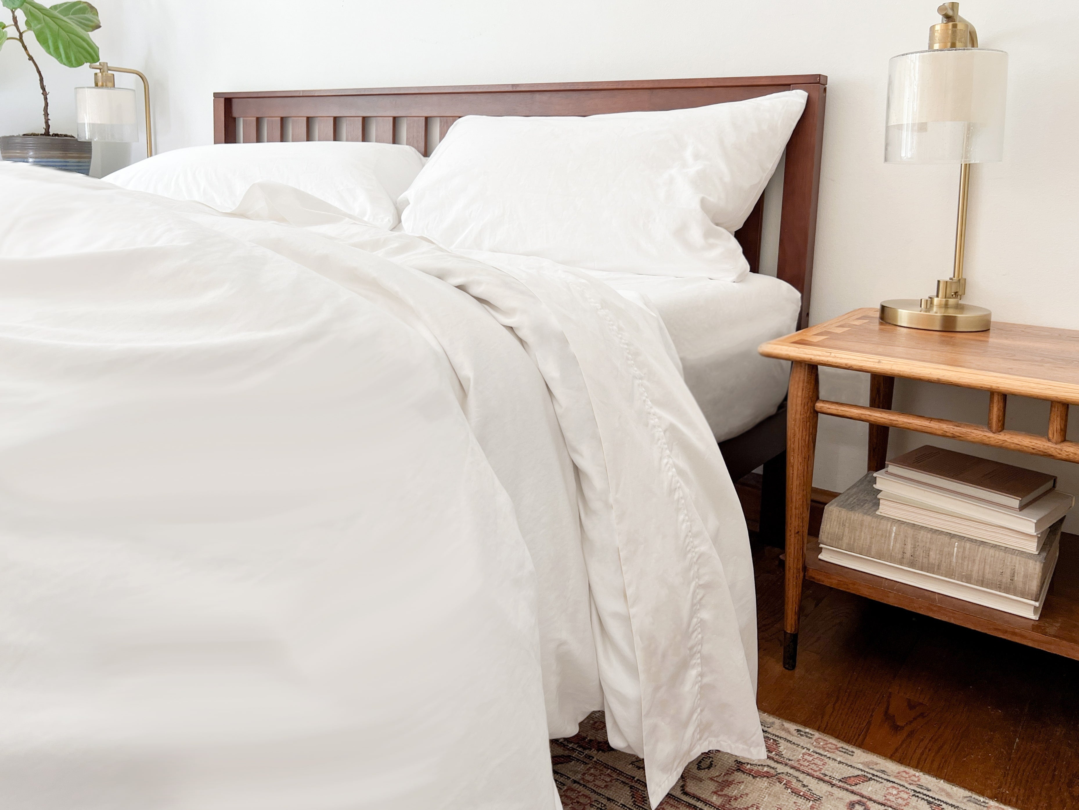 Organic Percale Bed Sheets Set
