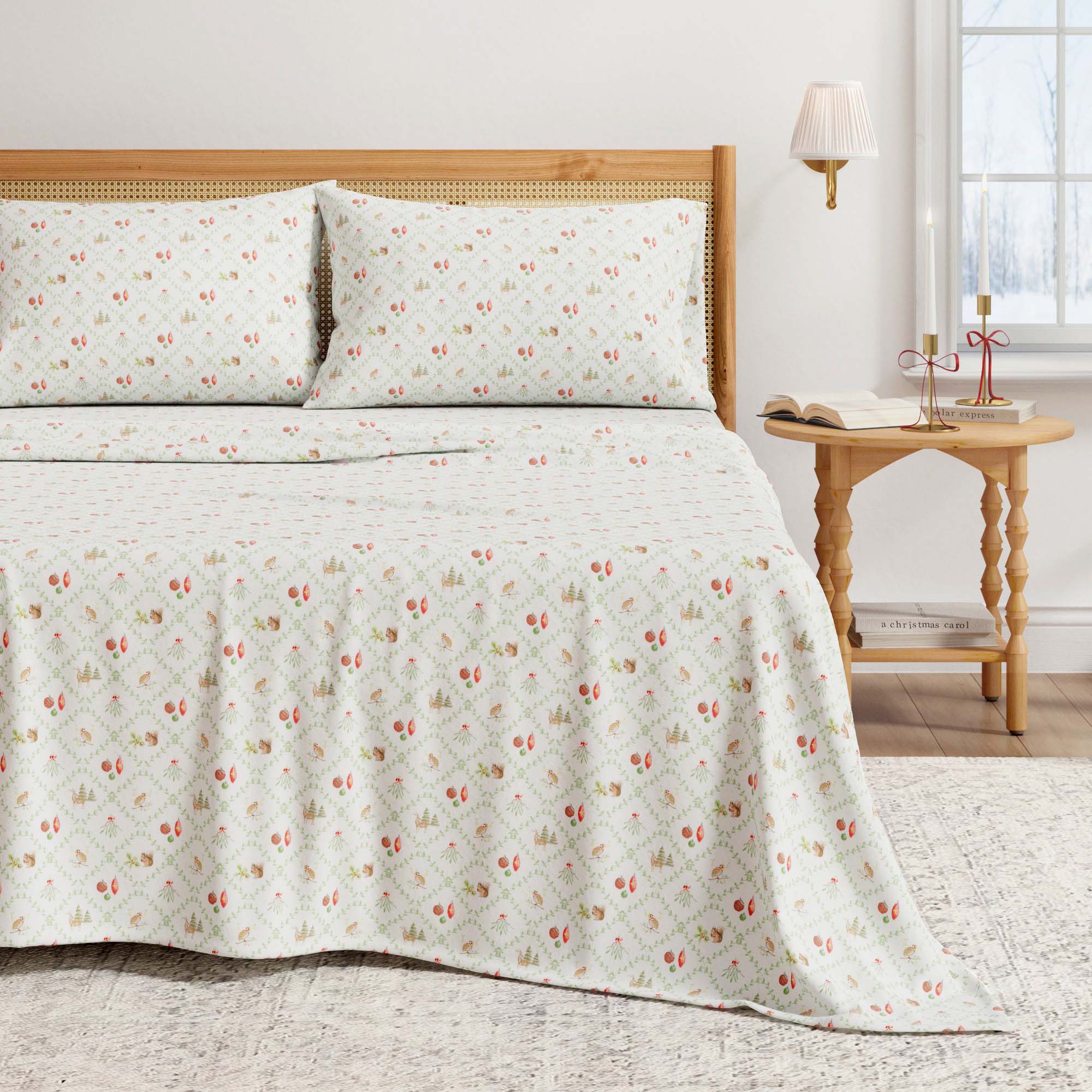 Turkish Cotton Flannel Sheet Set - Elevated Holiday Collection