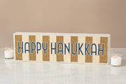 Nava Happy Hanukkah Beaded Sign Holiday Decor