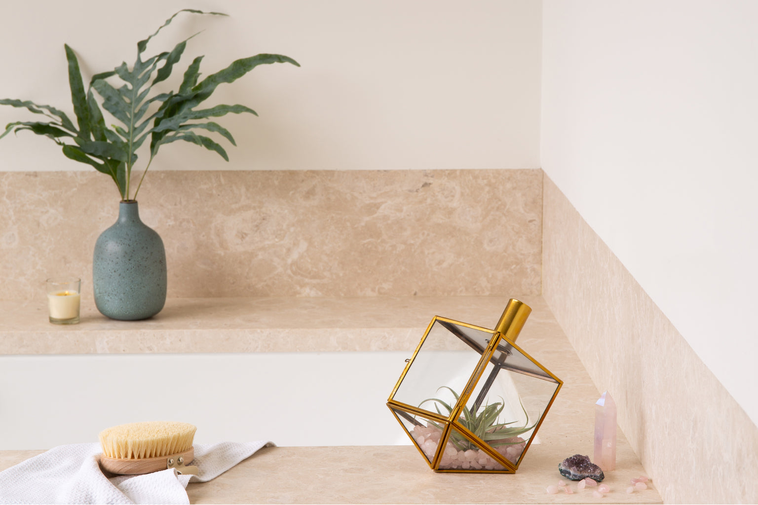 Dazzling Dreidel Duo - Holiday Decor Candle Holder