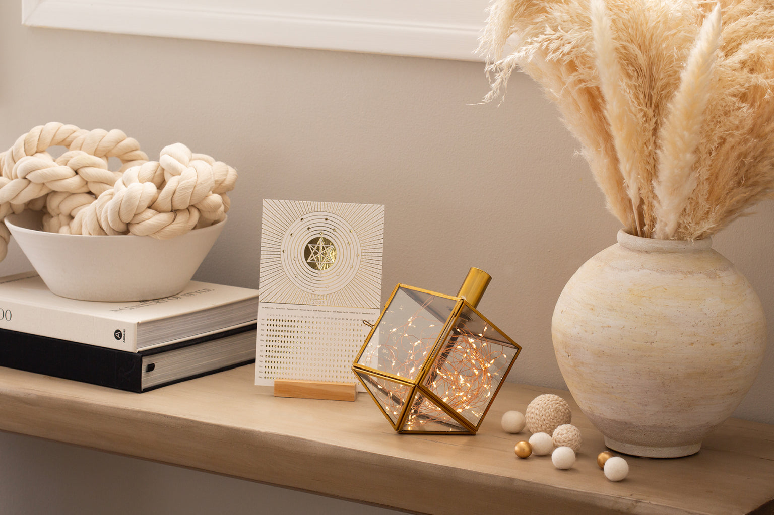 Dazzling Dreidel Duo - Holiday Decor Candle Holder